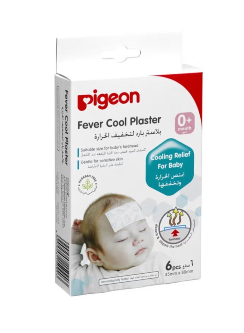 6-Piece Fever Cool Forehead Plaster 0+month