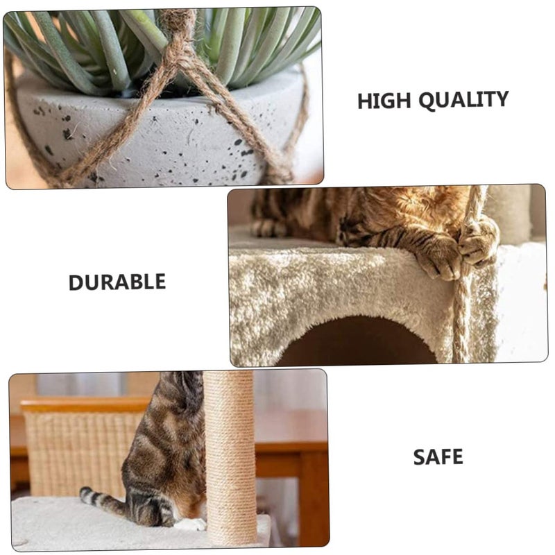 Natural Sisal Rope DIY Retro Lamp Vintage Cat Scratching Post Decor - Image 4