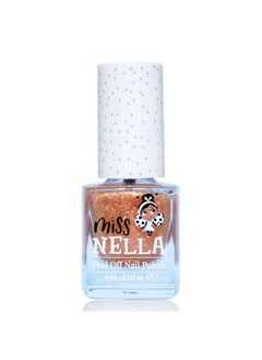 Miss NELLA Miss Nella MAGIC COLLECTION Glitter Nail Polish set of 4: pink, red, gold & blue silver Peel- Off nail varnish for toddlers  - Image 5