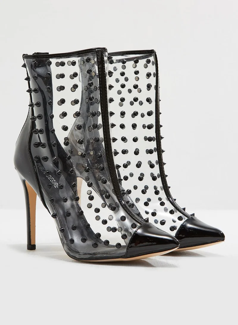 PUBLIC DESIRE Spikey Ankle Boot