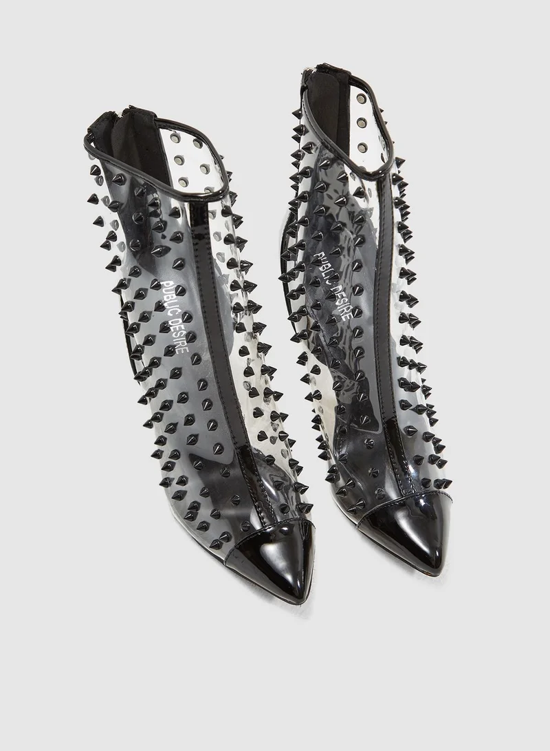 PUBLIC DESIRE Spikey Ankle Boot