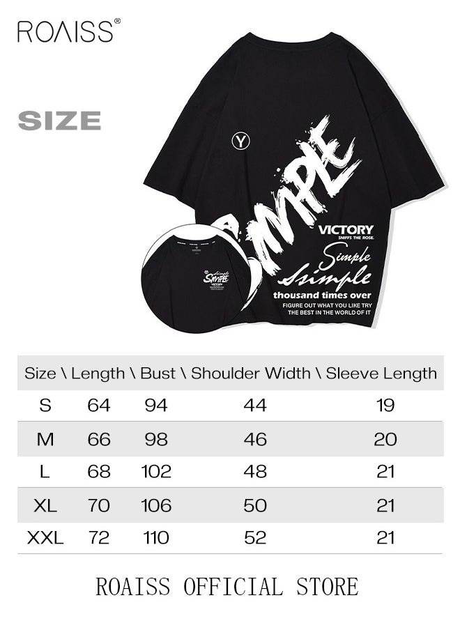 Men Oversized T Shirt Letter Streetwear Tshirts Man Fashion Casual Loose Cotton Hip Hop Y2K T-shirt Tops - pzsku/ZD44BAF63E4D228EA9BE5Z/45/_/1704433486/958c49be-cffe-48e9-a82f-b279b288cabe