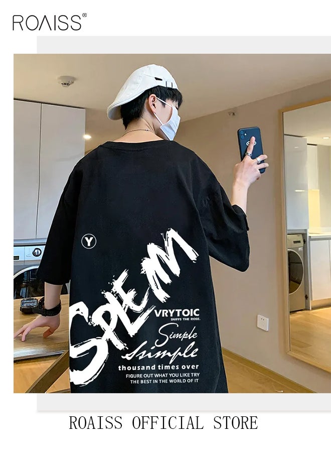 Men Oversized T Shirt Letter Streetwear Tshirts Man Fashion Casual Loose Cotton Hip Hop Y2K T-shirt Tops - pzsku/ZD44BAF63E4D228EA9BE5Z/45/_/1704433487/44c381d5-37f8-4f56-8cd0-9c2c06e21761