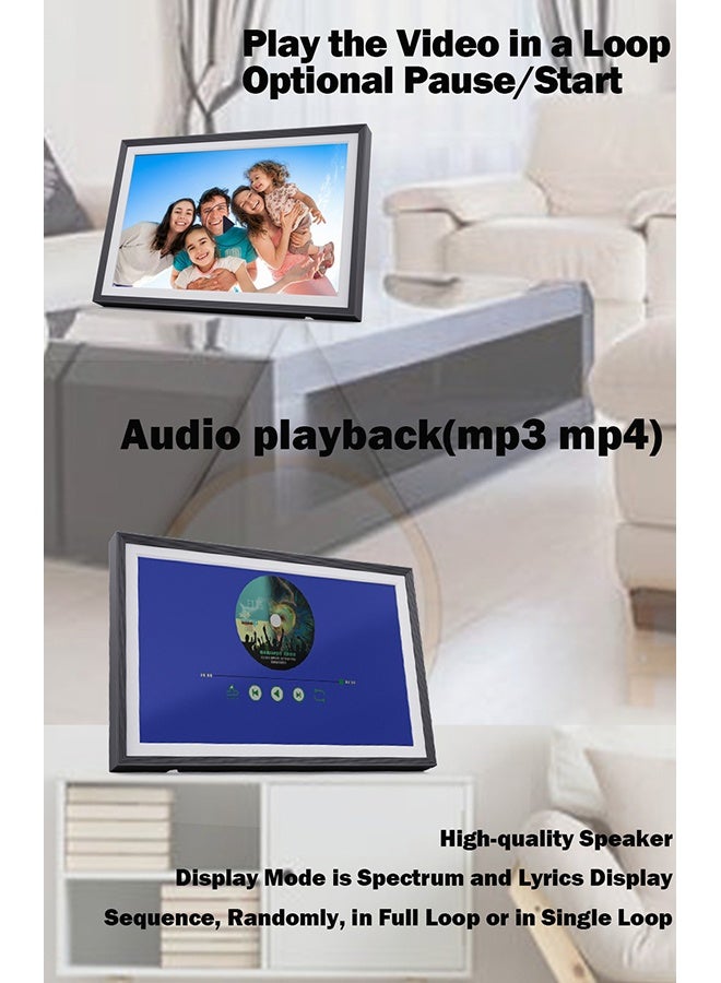 XiuWoo Digital Photo Frame, Rotation Frame With Frame 1280*800 Inch 1280*800 Ips Picture Frame Ips Panel Frame 10.1 Panel Auto Ips Panel Ips - Image 5