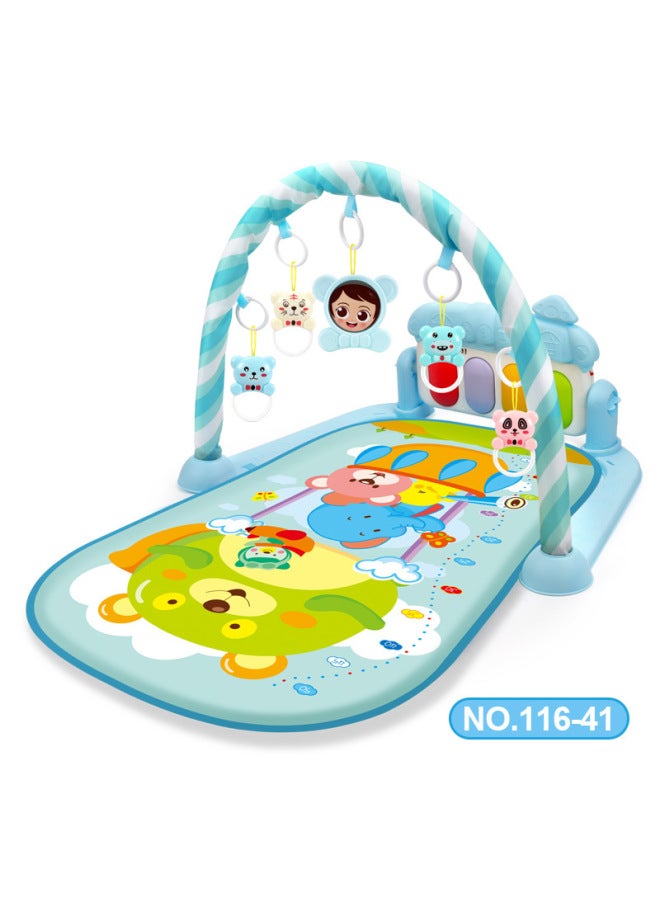 Pedal Piano Baby Fitness Rack 0-1 Year Old Baby Newborn Music Educational Toy Coax Baby Artifact - Image 1