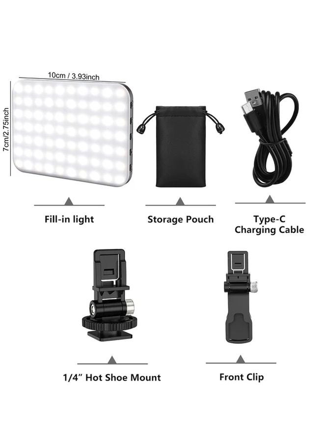 Full Color 60 LED Video Light 2200mAh 7 Modes 10 Brightness Portable Selfie Light For Vlogging Streaming YouTube Smartphones Tablets PCs - Image 3
