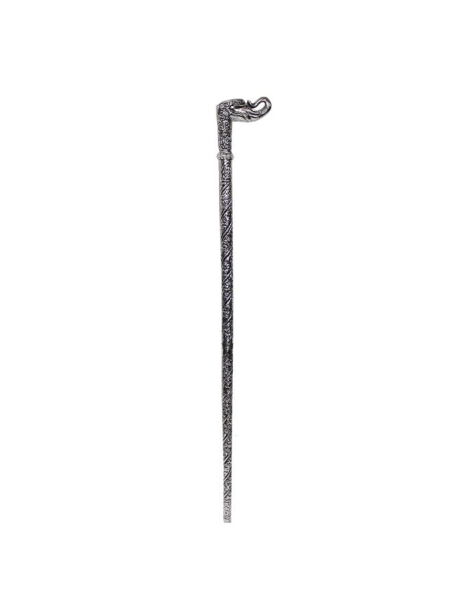 Latas Elephant Head White metal Walking Cane for Old Men/Women/Unisex-01 - Image 1