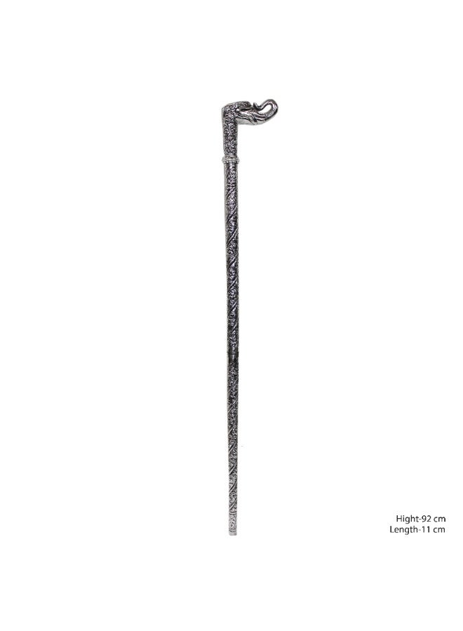 Latas Elephant Head White metal Walking Cane for Old Men/Women/Unisex-01 - Image 2