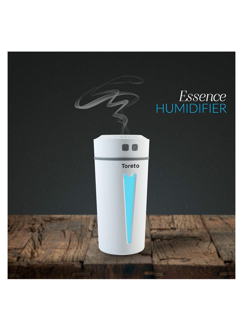 Toreto Essence Humidifier w/Light TOR-1109(PINK): Mini and Portable design with USB Interface, Energy-Efficient Design, LED Light, and Night Light Capabilities, Redefining Air Freshening and Home Aesthetic - Image 5