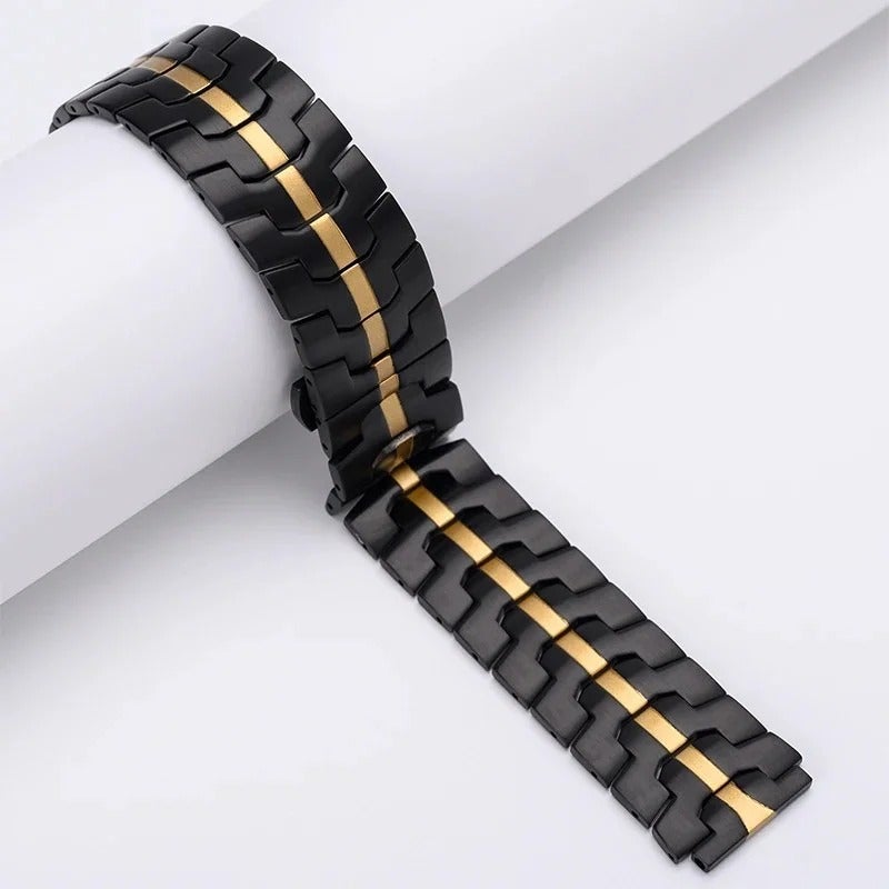 Eraysun Chic Stainless Steel Watch Band for Samsung Watch - 20mm 22mm Replacement Strap - Image 1
