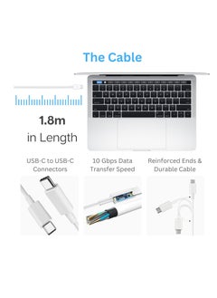 Generic MacBook Air/Pro Charger - 61W USB C Power Adaptor with 1.8m/6ft USC C to USB C Charger Cable - Compatible with Mac Book Air/Pro - 61W Replacement Apple Mac Charger with Fast Charging Technology  - Image 3
