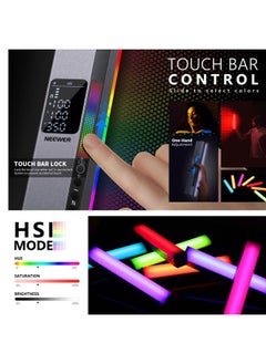 Neewer RGB LED Video Light Stick, Touch Bar & APP Control, Magnetic Handheld Photography Lighting Wand, Dimmable 3200K~5600K CRI98+ Full Color LED Light with 6400mAh Battery, 17 Scenes, RGB1  - Image 4