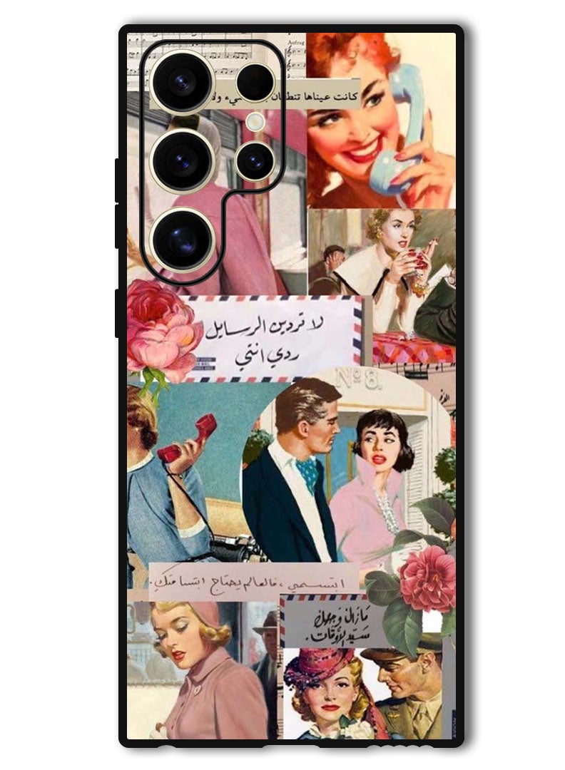 Theodor Protective Case Anti Scratch Shock Proof Bumper Cover For Samsung Galaxy S24 Ultra Vintage - Image 1