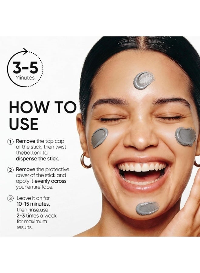 سكينتفيك ماسك الطين SKINTIFIC Alaska Volcano Pore Clay Stick 40 جم لتنظيف المسام والعناية بالبشرة - Image 3