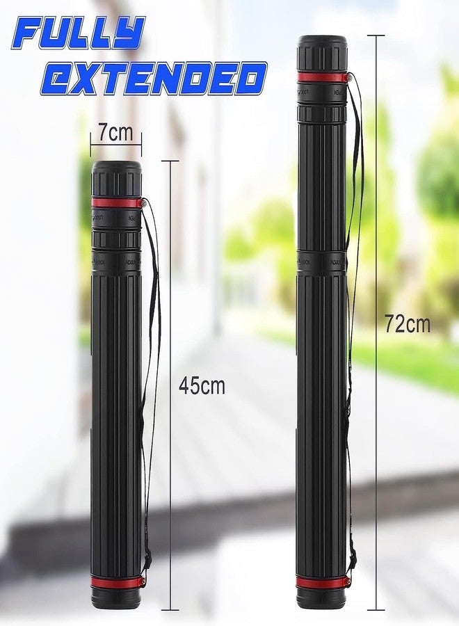 Stationery Supply Nagar Storage Retractable with Strap Roll Carrier Cylinder Professional Transit Artworks Drawing Tube Bag Drafting for Poster Document Scroll (45Cm X 7Cm) - Image 2