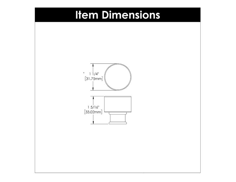 Hickory Hardware 1 Pack Solid Core Kitchen Cabinet Knobs, Luxury Cabinet and Dresser Knobs, Handle Pulls for Doors & Drawers, 1-1/4 Inch, Crysacrylic with Chrome, Midway Collection - Image 5