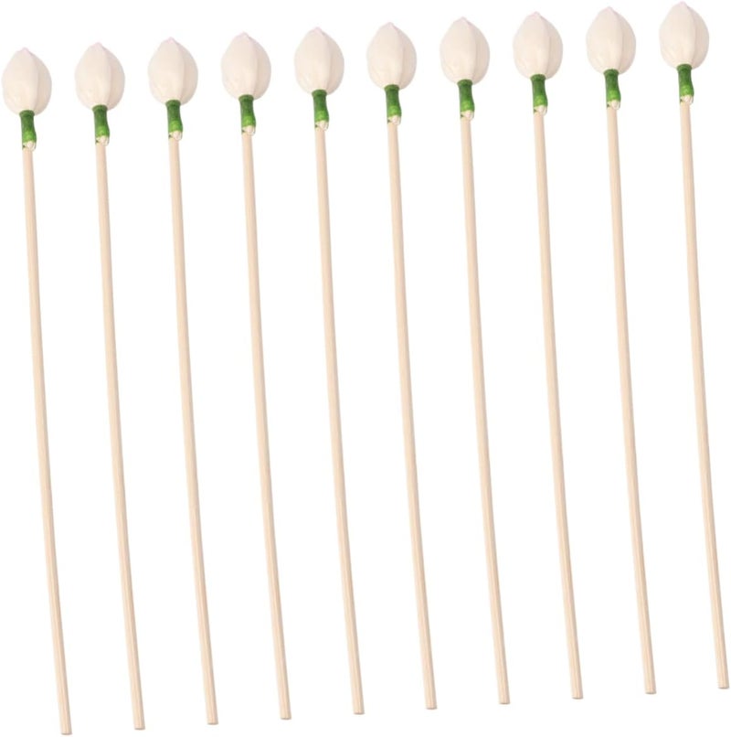 IMIKEYA 30pcs Natural Flower Rattan Scented Oil Diffuser Aroma Stick for Essential Oil - Image 4