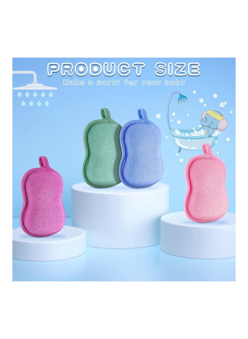 Tatuo 4 Pieces Baby Bath Sponge Cotton And Absorbent Sponge - Image 3