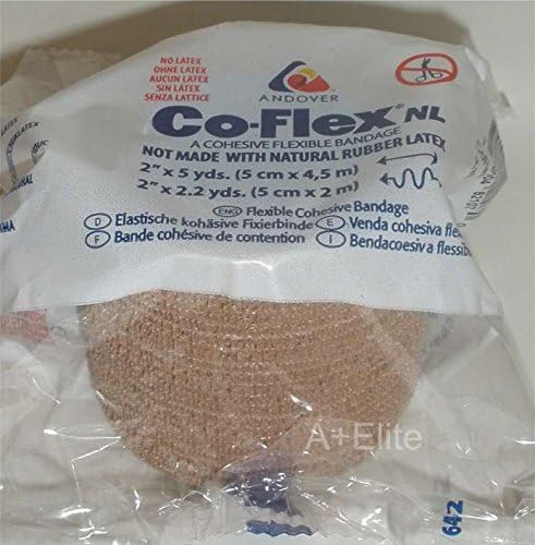 Coflex ANDOVER COFLEX NL 2x5Yds Tan Flesh 3PACK Cohesive Flexible Elastic Latex Free Bandage Compression Self Adherent Wrap Adults Children Animals Pets Cats Dogs Horses 5200TN by Coflex - Image 2