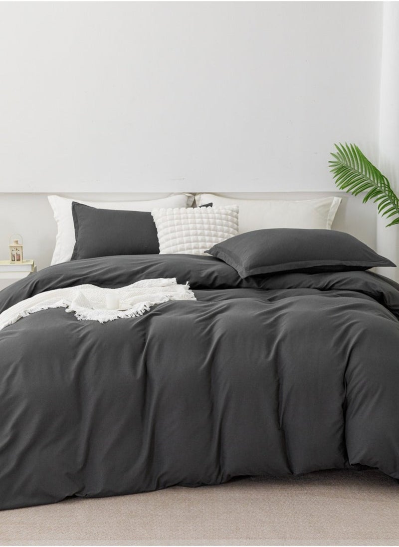 Sharpdo 4-Piece Set Bedding Modal Quilt Cover Set with 1 Quilt Cover 1 Sheet and 2 Pillowcases 2m Bed (200 * 230cm) - Image 2