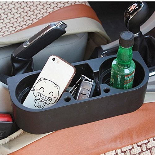Yosoo Universal Auto Truck Car Seat Drink Cup Holder Valet Beverage Can Bottle Food Mount Stand Storage Box (28x21x10cm/11x8.26x3.93inch) - Image 2