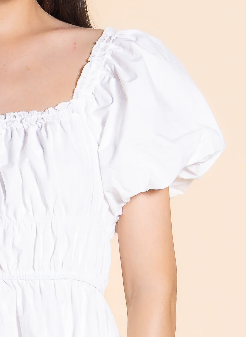 SHAPES White Tiered Dress