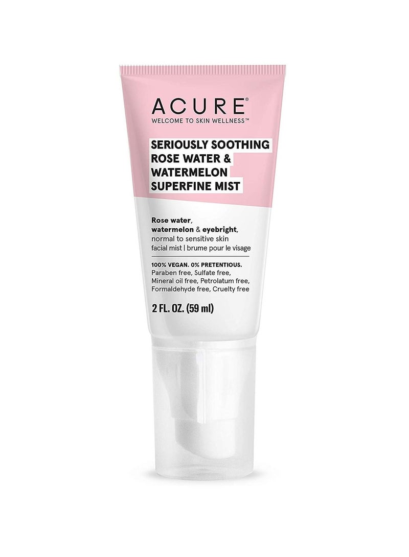 أكيور اكيور رذاذ ماء الورد والبطيخ فائق النعومة من سيريسلي سوثينج، 2 اونصة سائلة