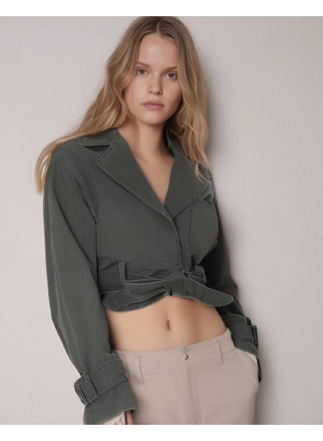 Zara Women's Fashion Lapel Workwear Short Stylish Jacket - Image 1