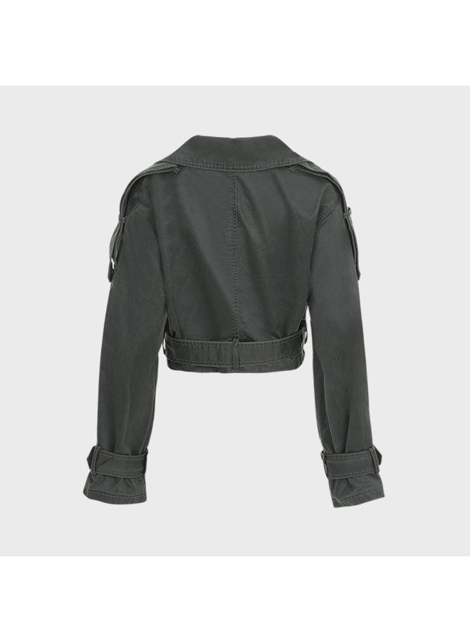 Zara Women's Fashion Lapel Workwear Short Stylish Jacket - Image 4