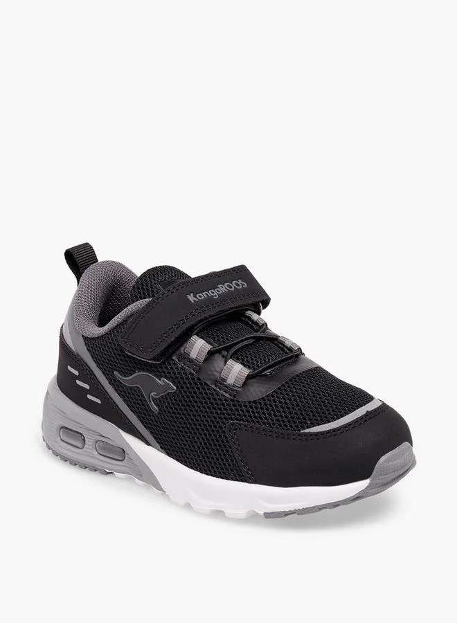 Kangaroos BLACK Boys Hook & Loop Sports Shoes for Men | Best Price UAE