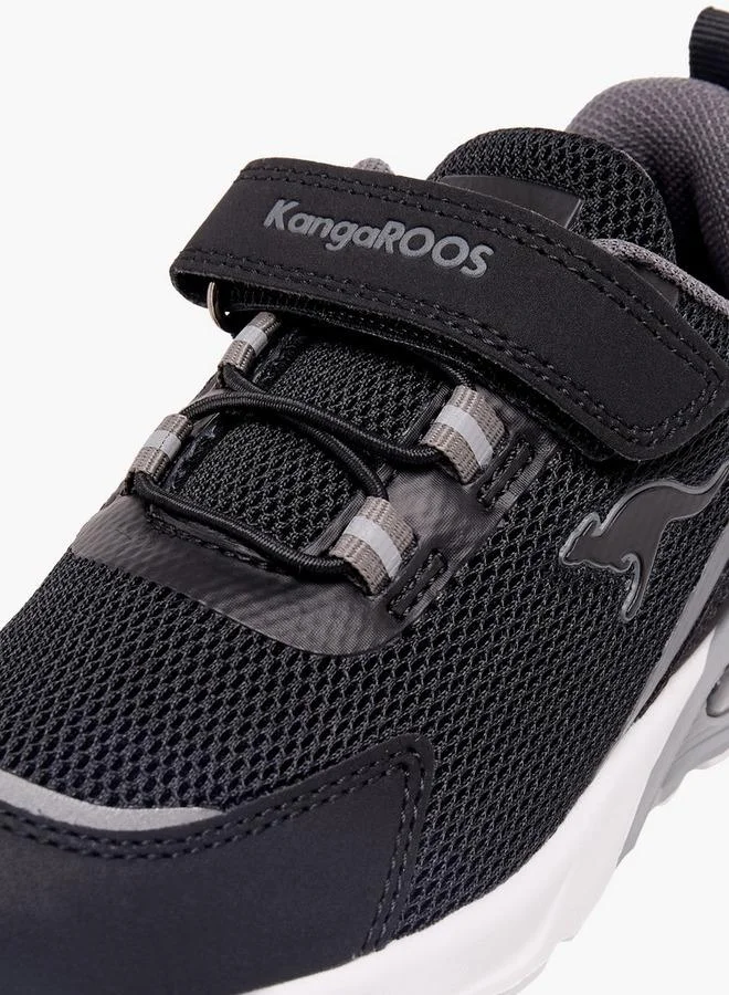 Kangaroos BLACK Boys Hook & Loop Sports Shoes for Men | Best Price UAE