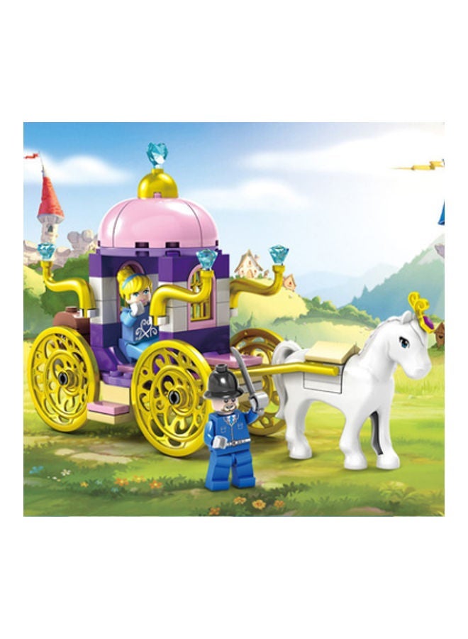 NIBEMINENT Girl Pumpkin Car Princess Carriage Building Block Set - Image 2