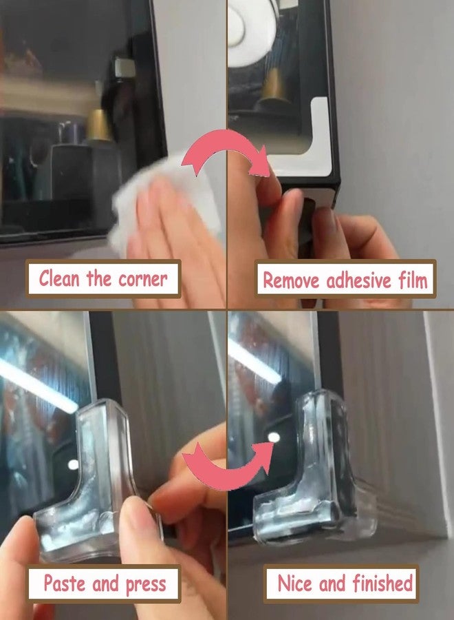 Kevim Silicone Corner Protector Baby Proofing - Strong Adhesive T-Shaped Table Corner Protectors for Baby Safety - Transparent Furniture Edge Guards for Toddlers & Kids 4Pcs. - Image 3