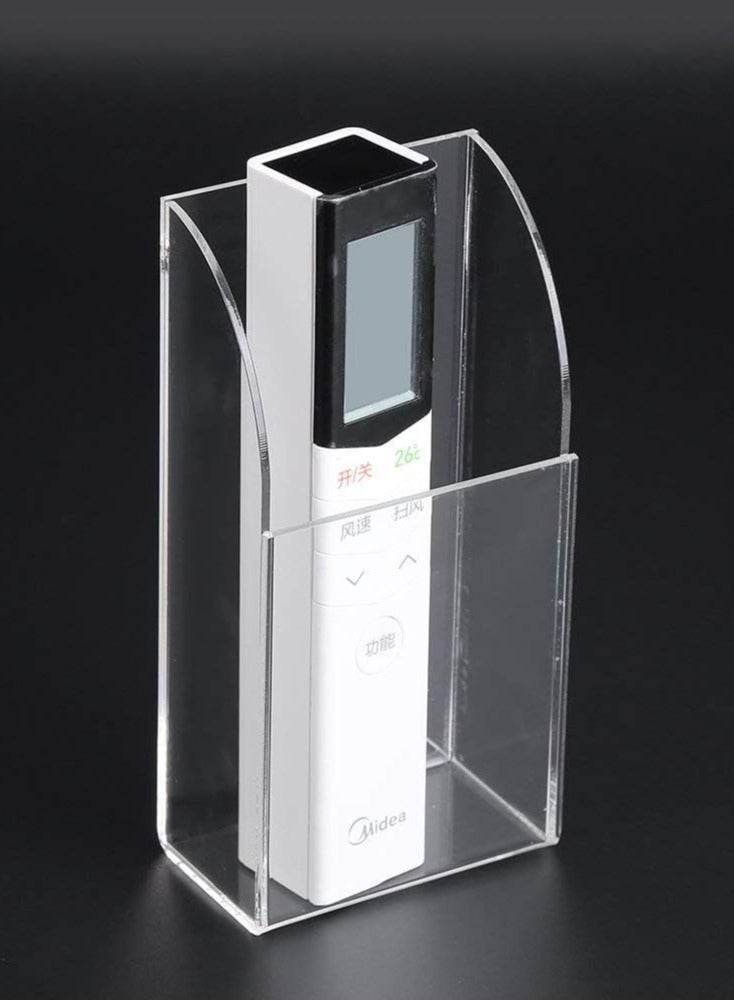 TPGP Remote Control Holder,Clear Acrylic Remote Control Holder Wall Mounted,TV Remote Control Holder,Universal Remote Holder Mount,Media Organizer Storage Organizer Box for Air Conditioner TV - Image 5