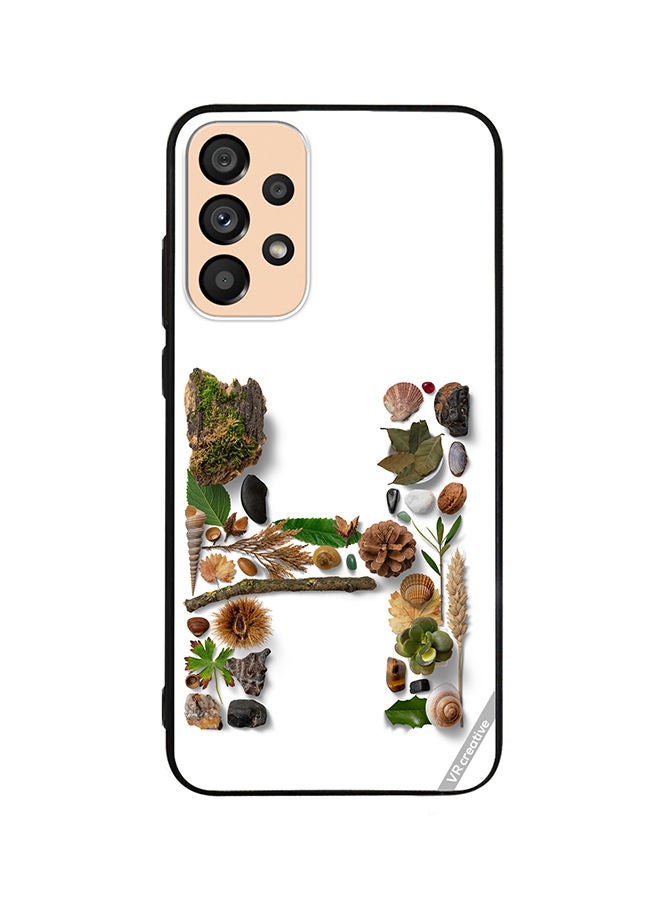 VR CREATIVE Protective Case Cover For Samsung Galaxy A53 5G Alphabet H Design Multicolour - Image 1