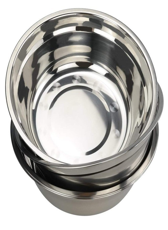 Hommp 4-Pack Large Stainless Steel Mixing Bowls/Metal Prep Bowls, 10-Inch - Image 1