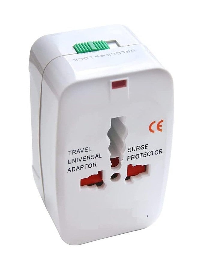 Trushine Worldwide Universal All-in-One Worldwide International Trave Adapter with 125V 6A,250V Electrical Protected Plug (Travel Adapter Without USB Color (Travel Adapter Without USB) - Image 1