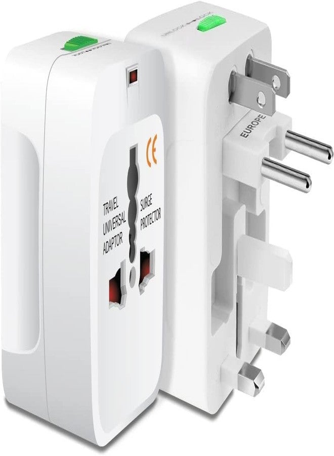 Trushine Worldwide Universal All-in-One Worldwide International Trave Adapter with 125V 6A,250V Electrical Protected Plug (Travel Adapter Without USB Color (Travel Adapter Without USB) - Image 5
