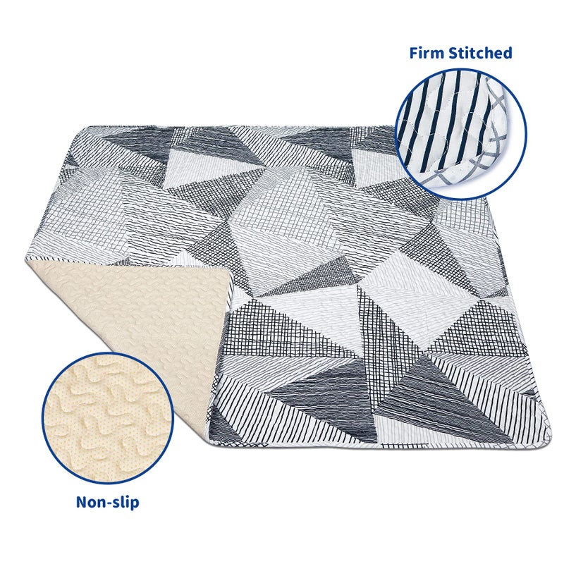 TANOSHII Baby Play Mat for 50"x50" Playpen, Machine Washable Kids Mat, Cotton,Foldable Crawling Mat for Floor,One-Piece Crawling Mat Non Slip Baby Mat for Floor,Portable Travel Large Play Mats - Image 4