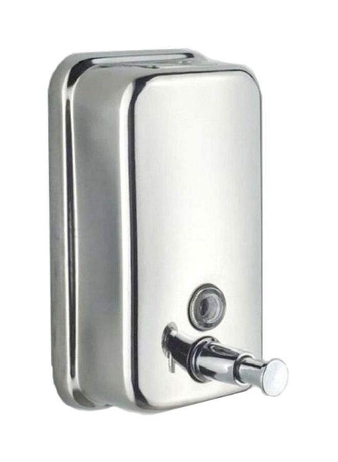 Stainless Steel Soap Dispenser，Wall Mounted Manual Press Soap Bottle，Used for Bathrooms, Kitchens, Hotels, and Restaurants，Mirror Silver, 500ML - Image 2
