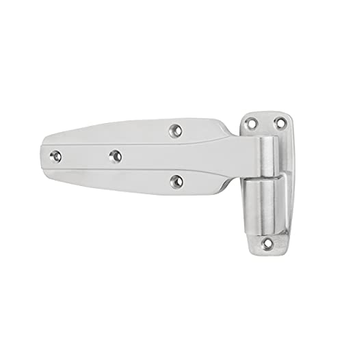 Kason 1245 Reversible Cam-Rise Hinge, 1-1/2 Inch Offset, Brushed Chrome Finish, 11245000124 - Image 1
