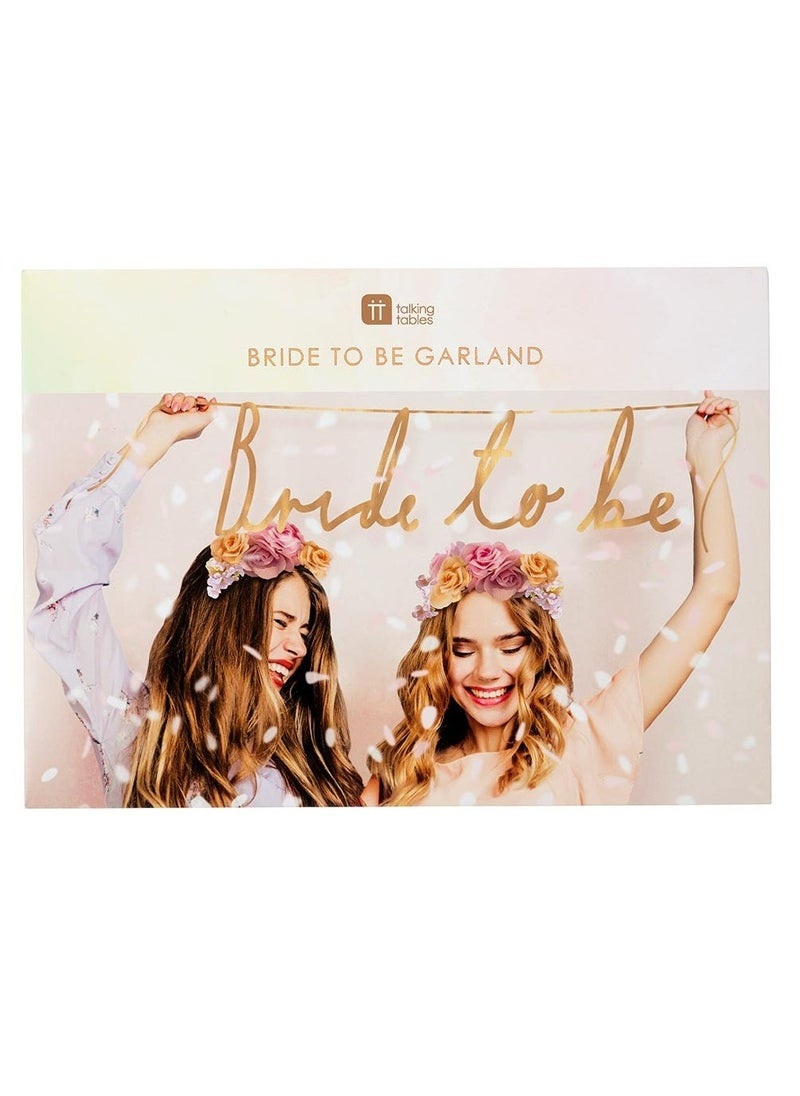 Talking Tables Blossom Girls Bride To Be Garland 1.5m  - Image 3