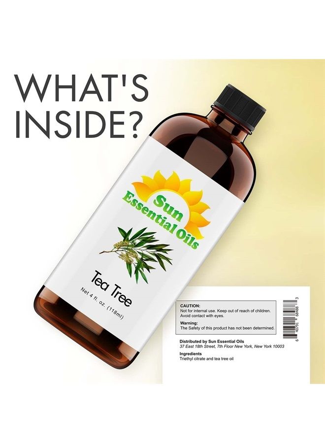 Sun Essential Oils 4oz - Tea Tree Essential Oil - 4 Fluid Ounces - Image 2