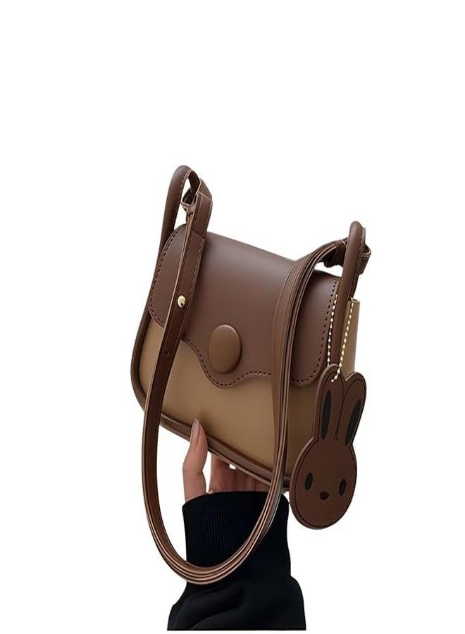 HaveGlam Designer Cute Bunny Sling Bag for Girls & Kids | Stylish Mini Crossbody Shoulder Bag | Lightweight PU Leather Handbag for Daily Use & Gifts-Cream - Image 1
