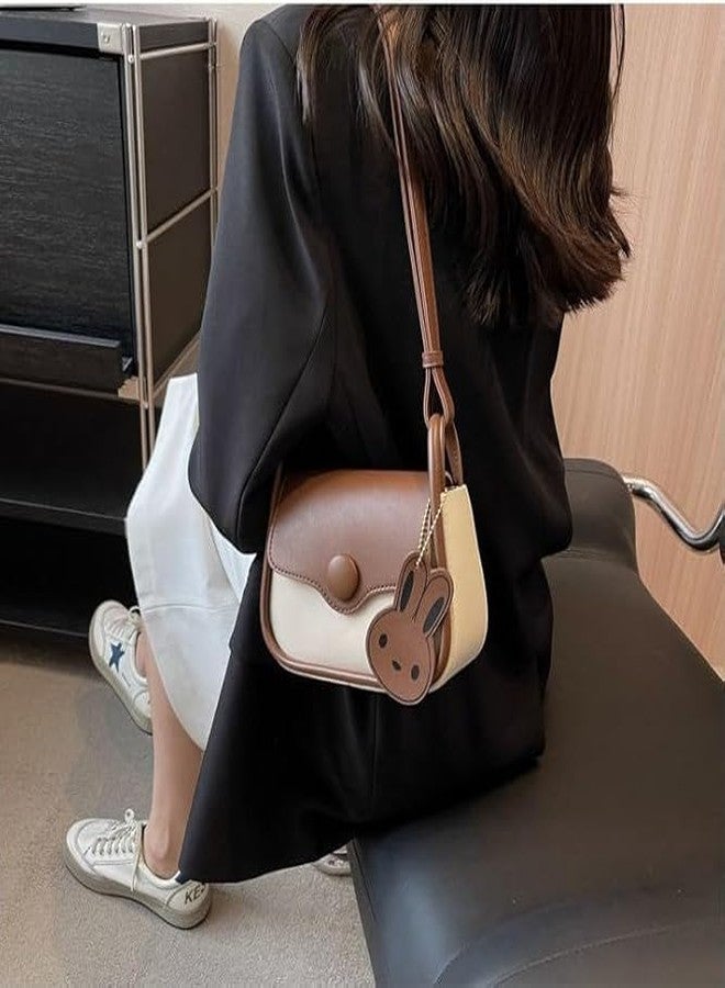 HaveGlam Designer Cute Bunny Sling Bag for Girls & Kids | Stylish Mini Crossbody Shoulder Bag | Lightweight PU Leather Handbag for Daily Use & Gifts-Cream - Image 3