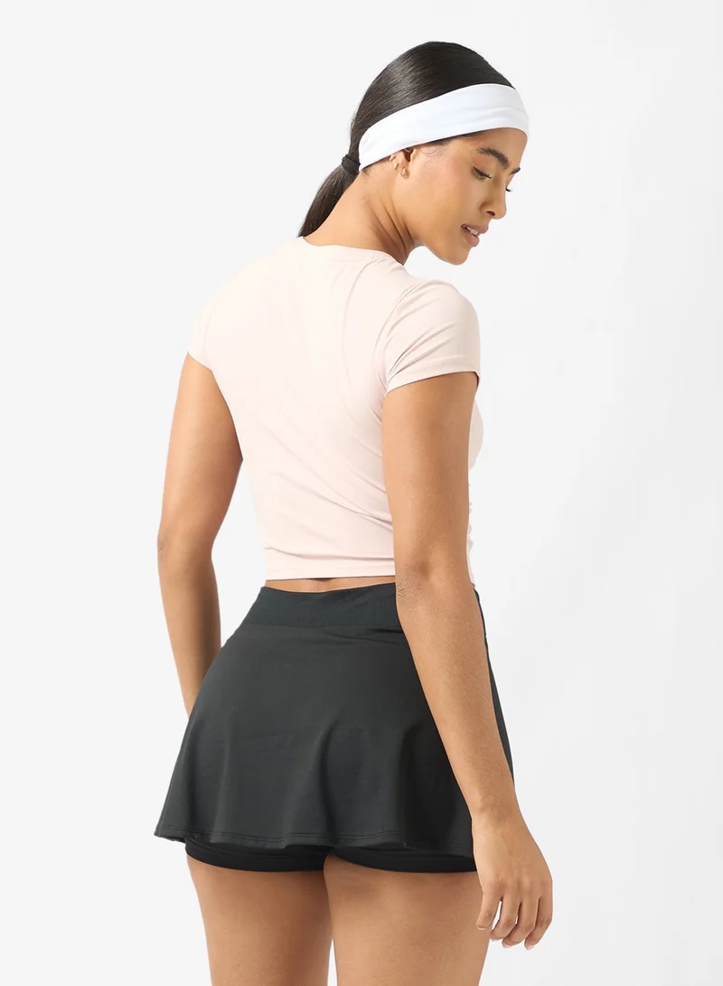 انتا تي شيرت ضيق بأكمام قصيرة للتدريب والتنقل