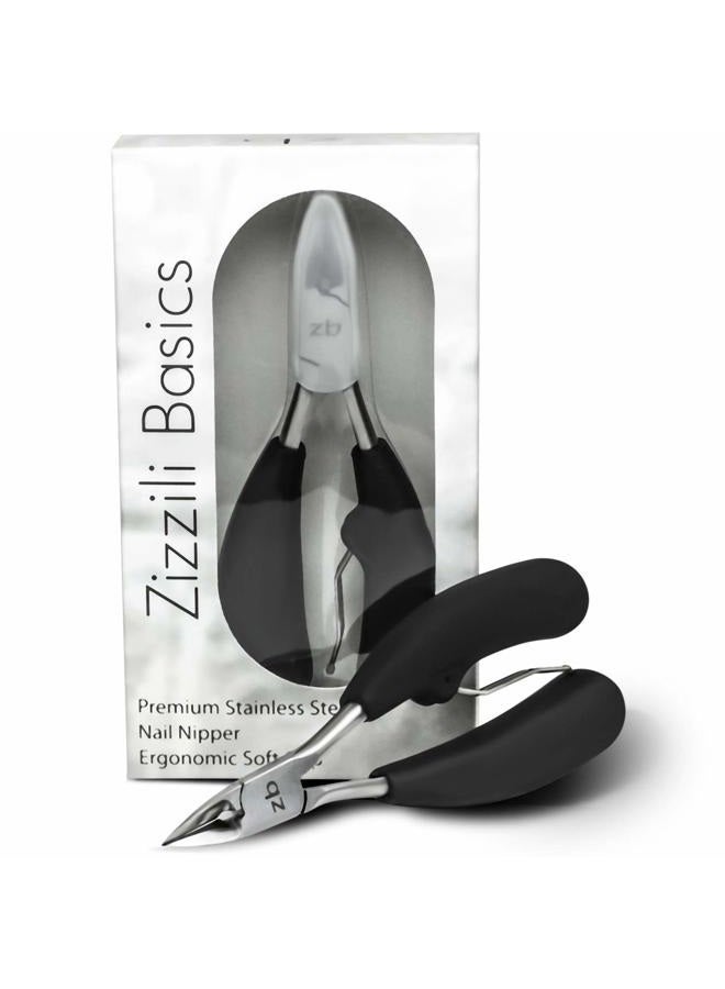 Zizzili Basics Toenail Clippers for Ingrown or Thick Toenails - Large Handle for Easy Grip + Sharp Stainless Steel - Best Nail Clipper & Pedicure Tool for Seniors - Maintain Healthy Nails with Ease - Image 1