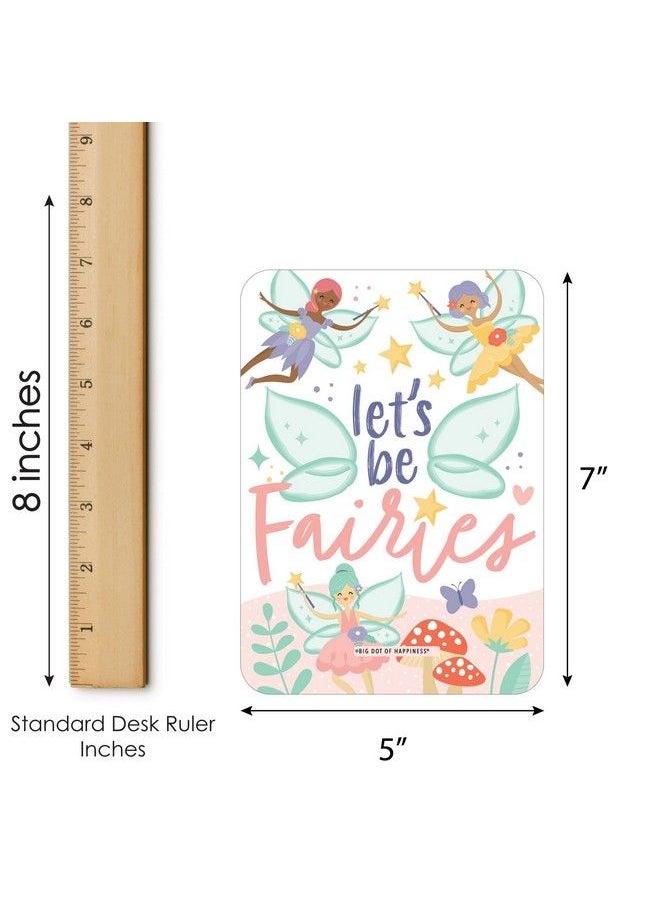 Big Dot of Happiness Let’S Be Fairies Picture Bingo Cards And Markers Fairy Garden Birthday Party Shaped Bingo Game Set Of 18  - Image 5