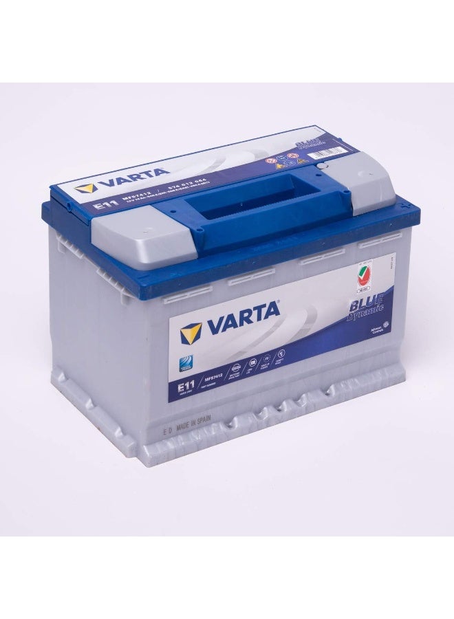 VARTA Varta 12V 74Ah Maintenance Free Car Battery - Image 1