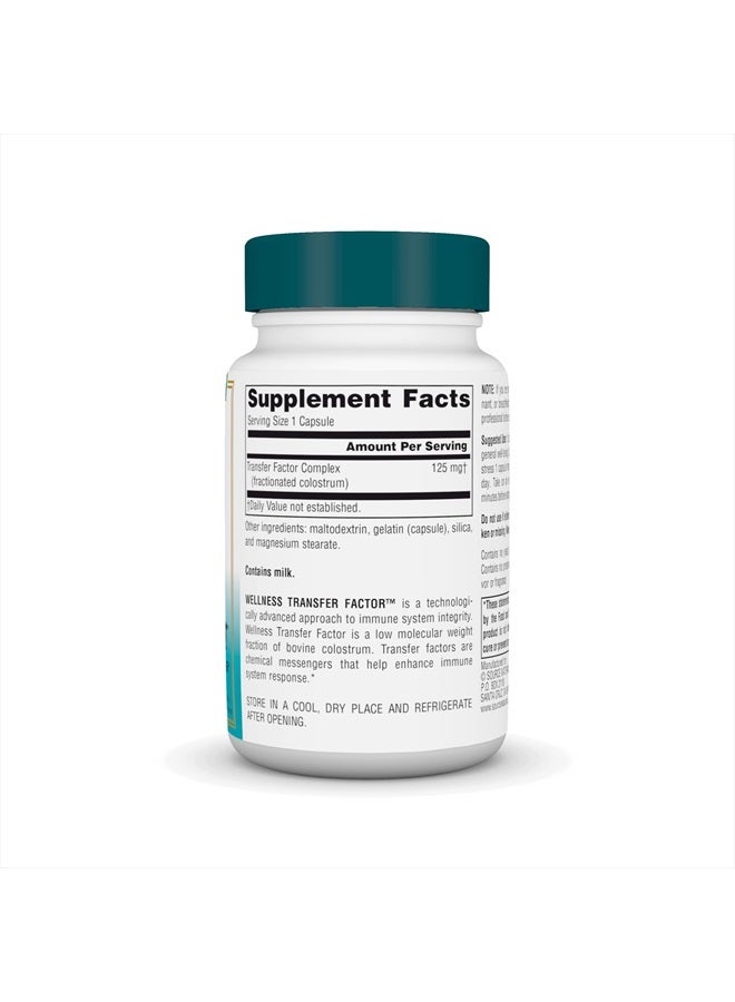Source Naturals Wellness Transfer Factor, Supports Immune System Response* 125mg - 30 Capsules - Image 2